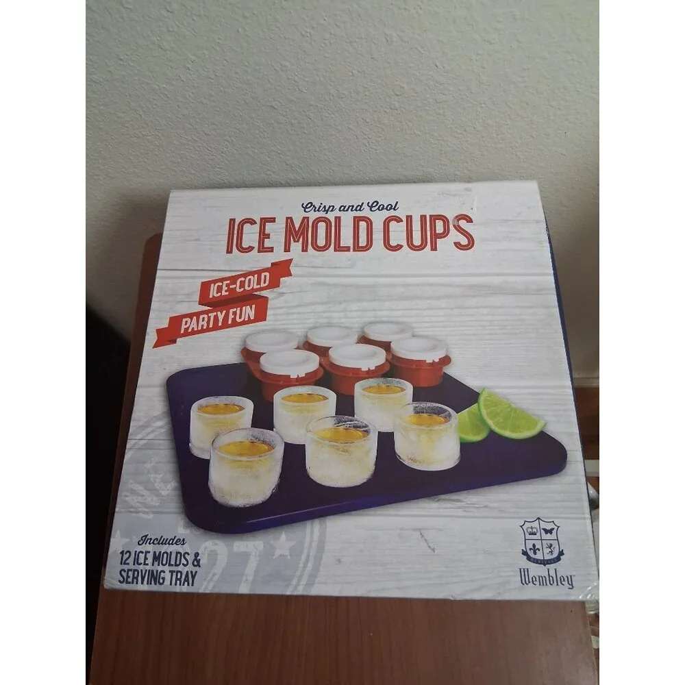 NEW Ice Mold Cups Shot Glass Party Supplies Home Kitchen Gag Gift AK12